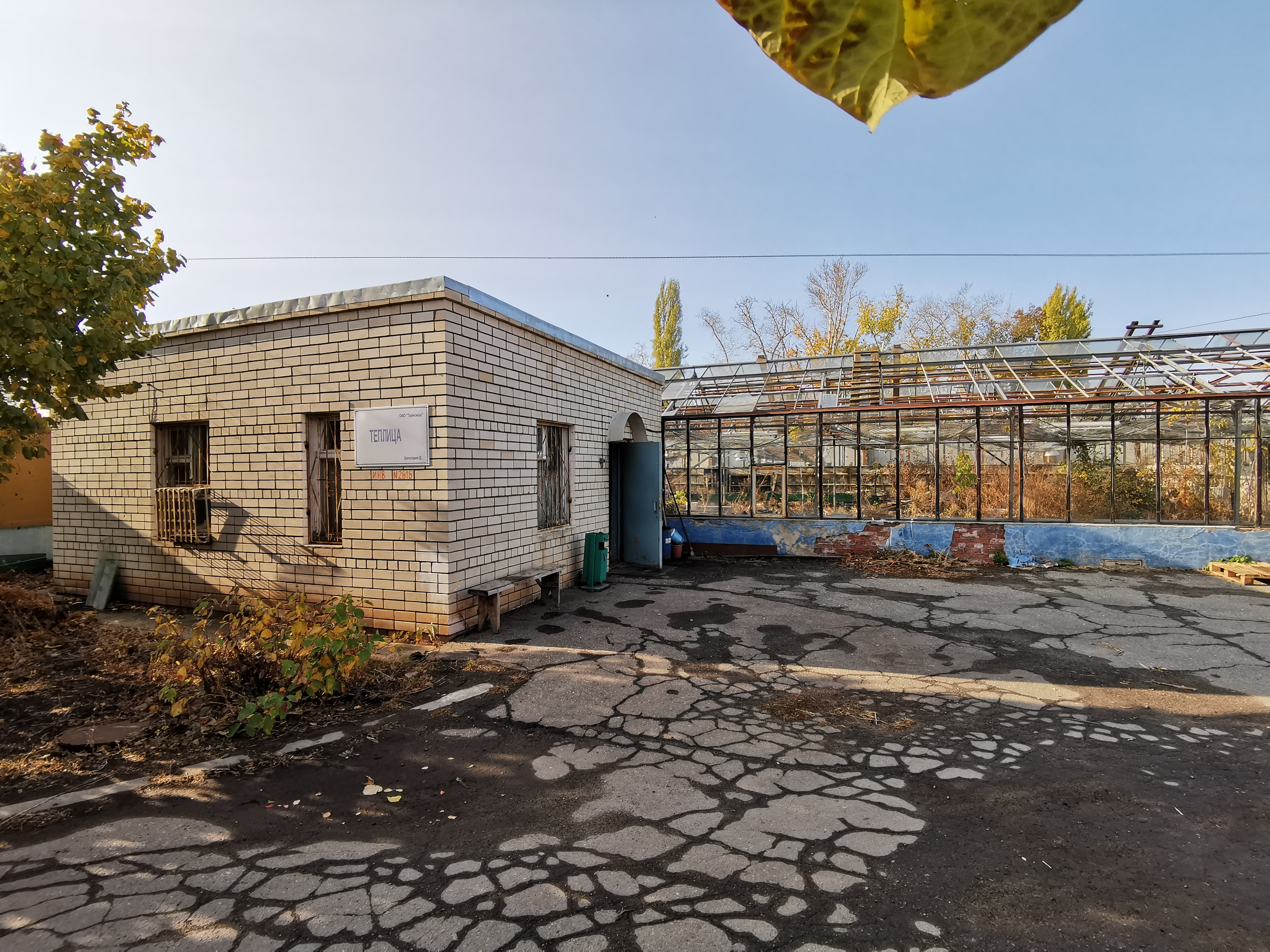 Нежилое здание теплицы на территории АО «Трансмаш» по ул. Заводская, 1  в г. Энгельс Саратовской области.